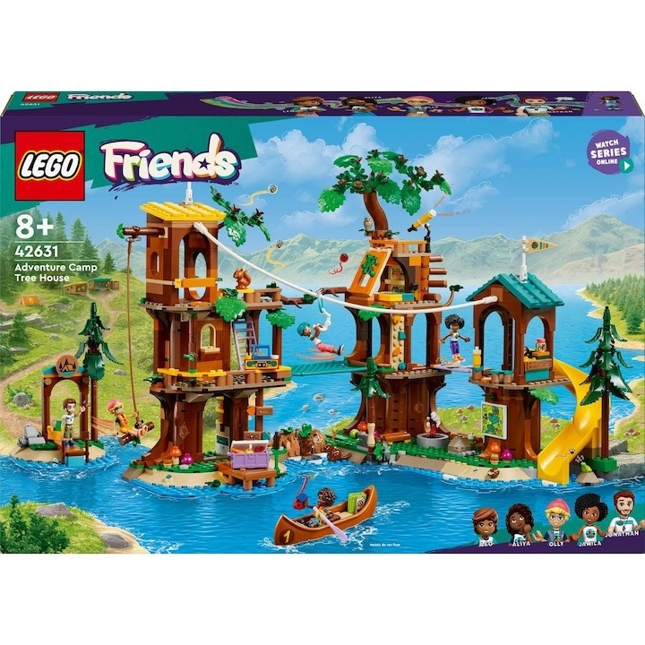 LEGO® Friends - Casa din copac din tabara de aventuri 42631, 1128 piese