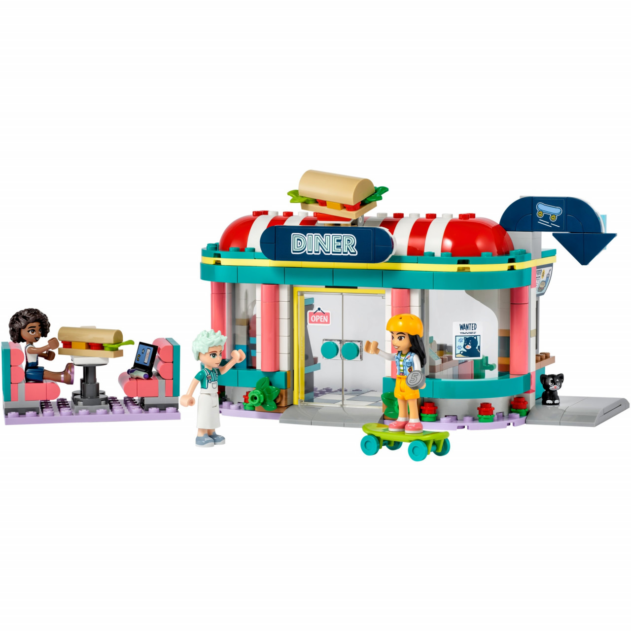 LEGO® Friends - Restaurant in centrul orasului Heartlake 41728, 346 piese - 2 | YEO