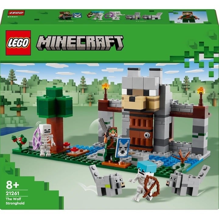 LEGO® Minecraft® - Fortareata lupilor 21261, 312 piese