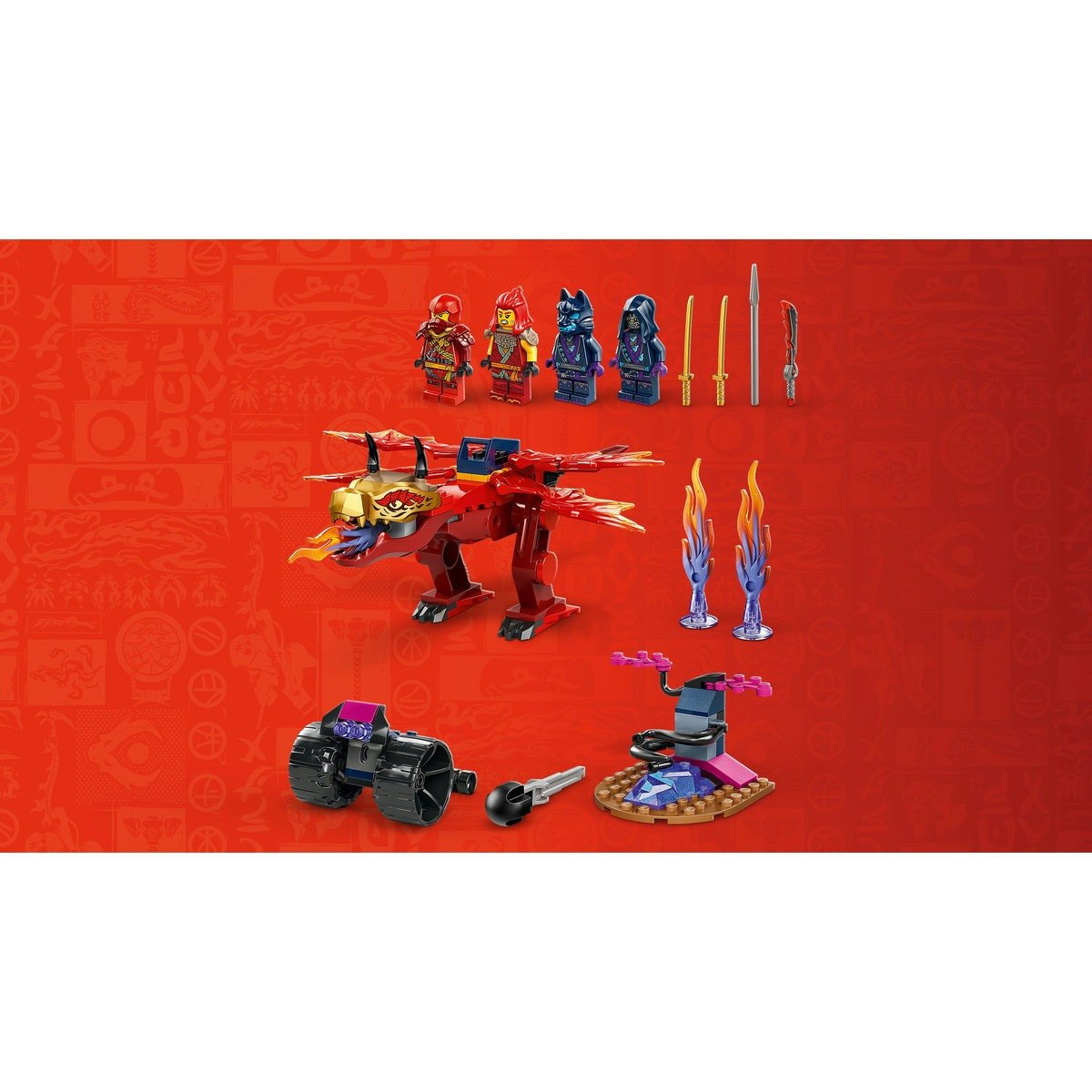 LEGO® Ninjago - Batalia Dragonului-Sursa al lui Kai, 71815, 120 piese