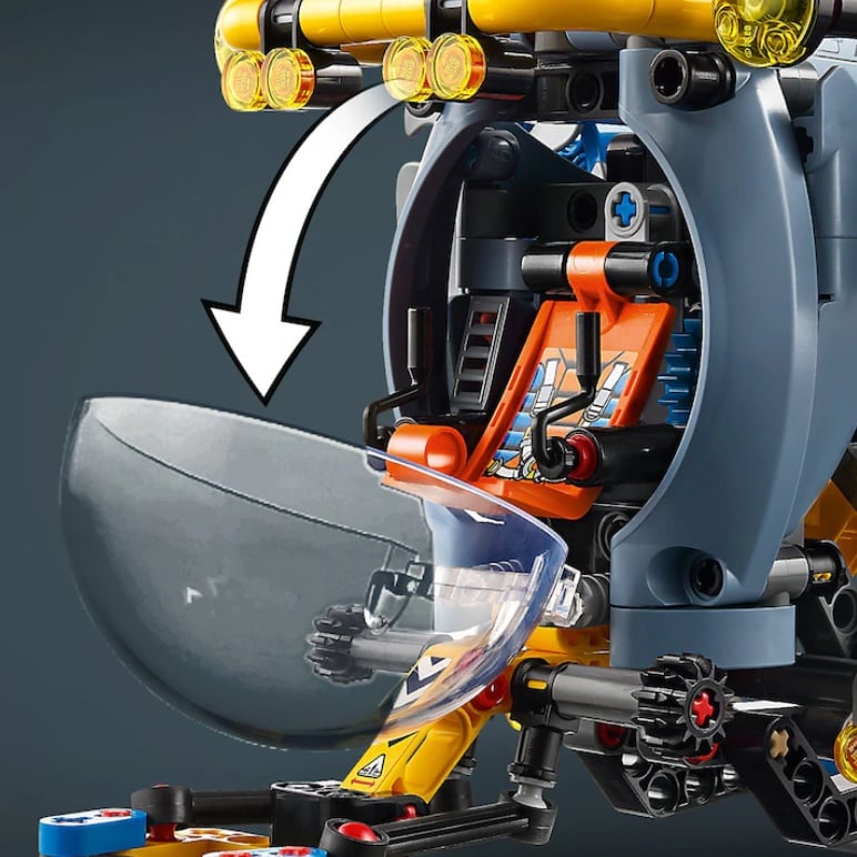 LEGO® Technic - Submarin de cercetare la mare adancime 42201, 413 piese - 3 | YEO
