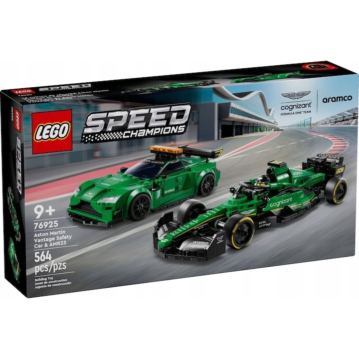 LEGO Speed Champions 76925, Aston Martin Safety Car si AMR23, 564 piese