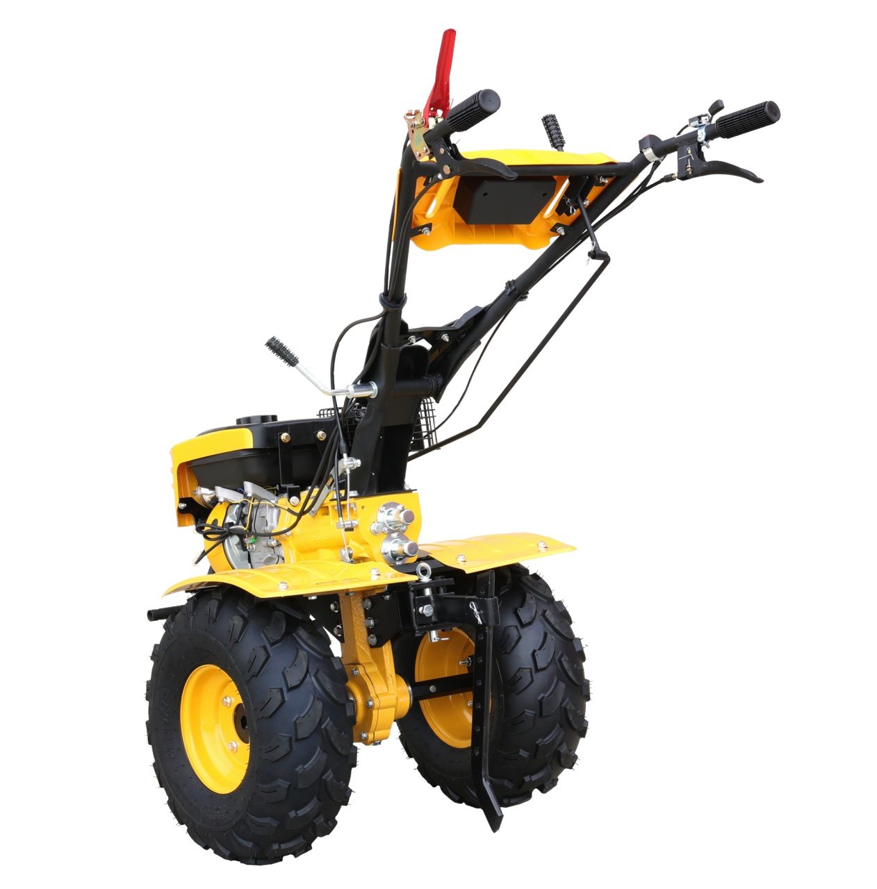 ProGARDEN Campo 873 Alpine motocultor 7CP, 2+1 trepte, 2+1+1 freze, benzina, roti ATV, 2 prize putere - 1 | YEO
