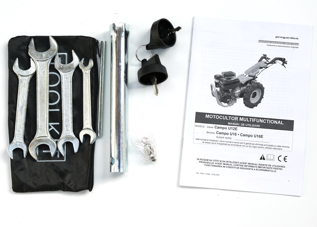 Progarden Motocositoare multifunctionala Campo U16E/BC120M 14CP, benzina, 120cm, 2 lame mobile, inclinare lama - 1 | YEO