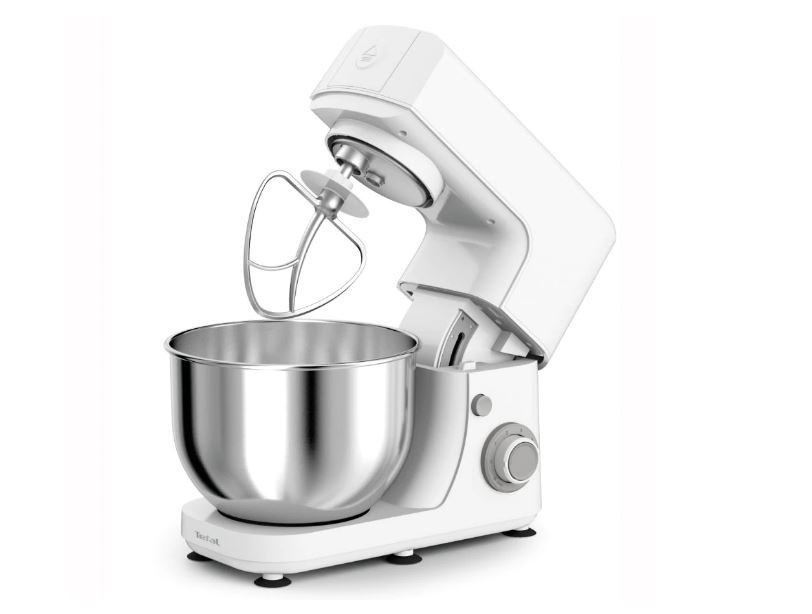 Robot de bucatarie TEFAL MasterChef Essential QB150138, 800W, bol inox 4.8L, 1.8 kg, 6 trepte de viteza, functie pulse, alb