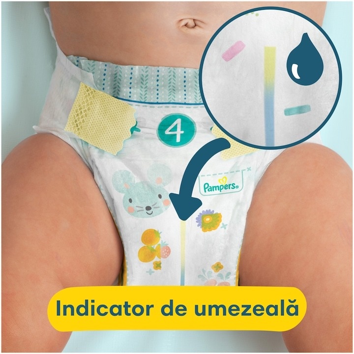 Scutece Pampers Premium Care Mega Box Marimea 2, 4-8 kg, 136 buc - 3 | YEO