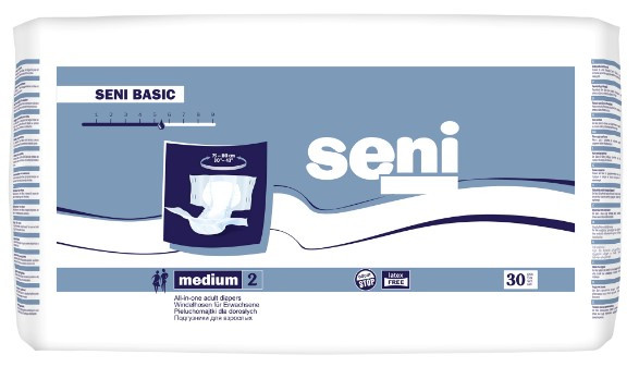 Scutece pentru adulti Seni Basic, M, 30 buc, in Scutece Adulti Seni Basic Medium 2, Masura M, 30 Bucati