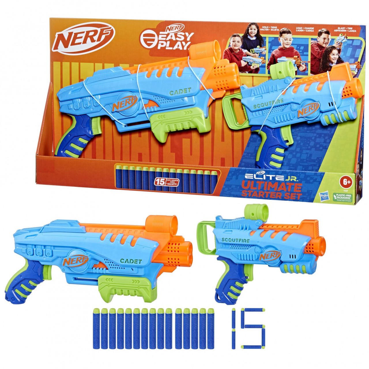 Set 2 blastere Nerf Elite Junior - Ultimate starter