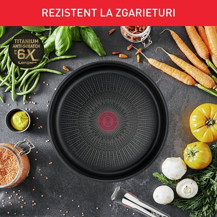 Set 3 piese TEFAL Ingenio Unlimited L7638942, maner detasabil, invelis antiaderent Titan, inductie, negru - 3 | YEO