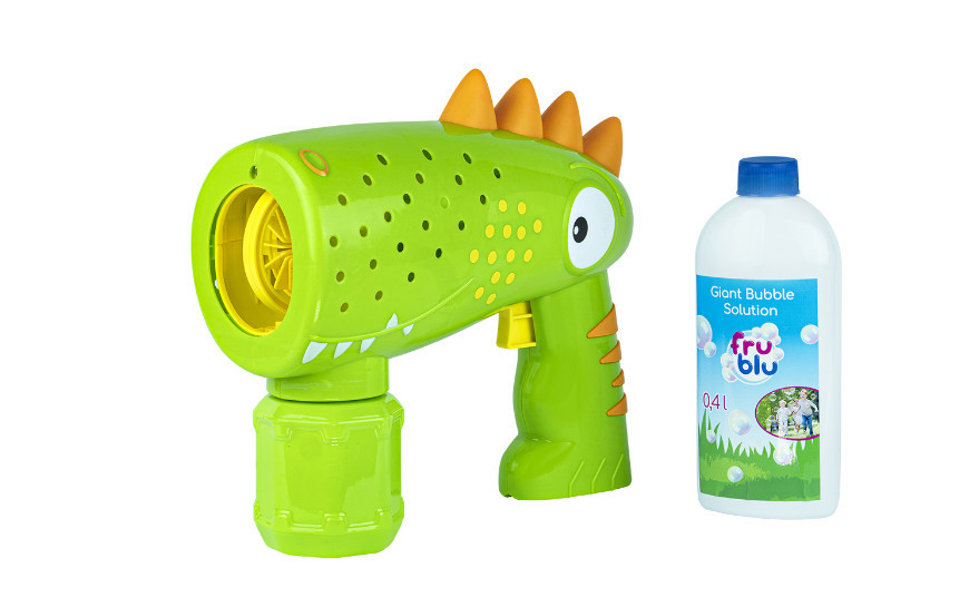 Set baloane de sapun Fru Blu - Dino Blaster, cu solutie baloane 400 ml - 1 | YEO