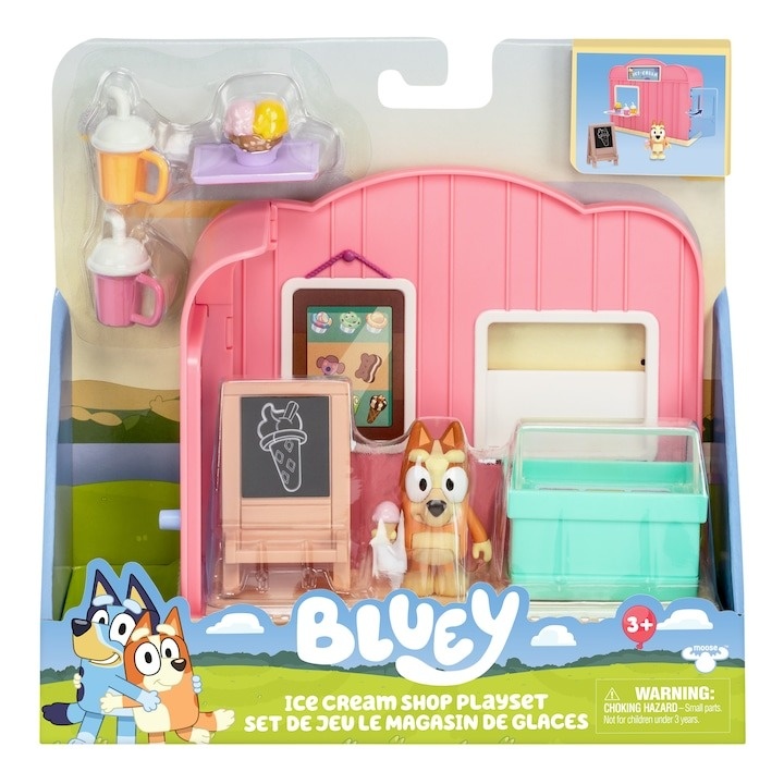 Set de joaca Bluey - Ice cream shop, cu figurina inclusa - 1 | YEO