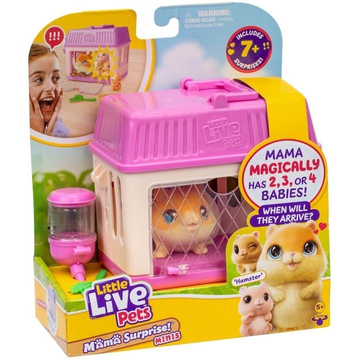 Set de joaca interactiv Little Live Pets - Mama Surprise Hamsters, seria 2 - 1 | YEO