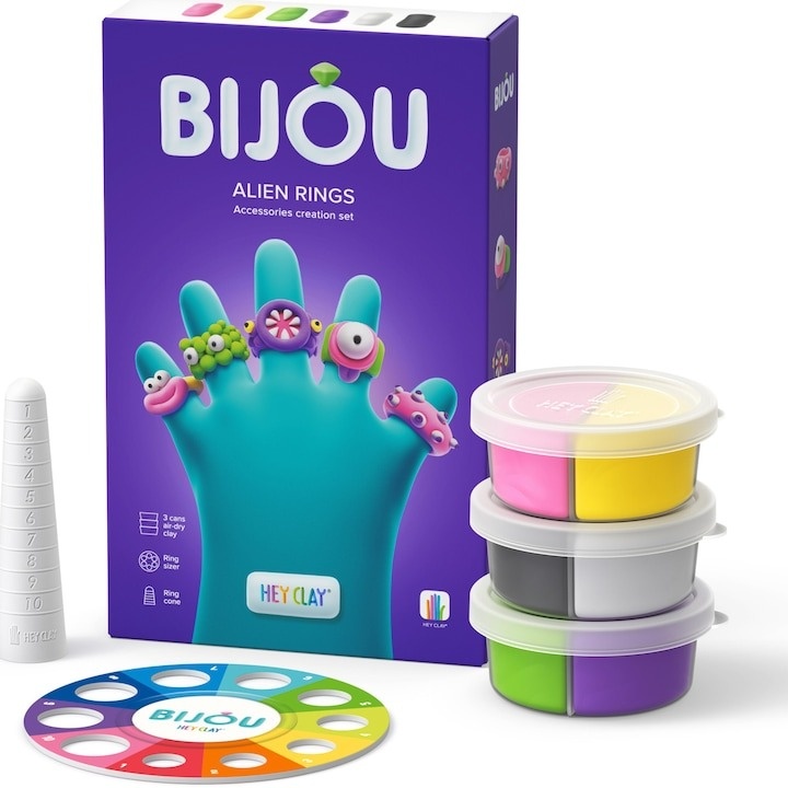 Set Hey Clay Bijou - Alien rings - 1 | YEO