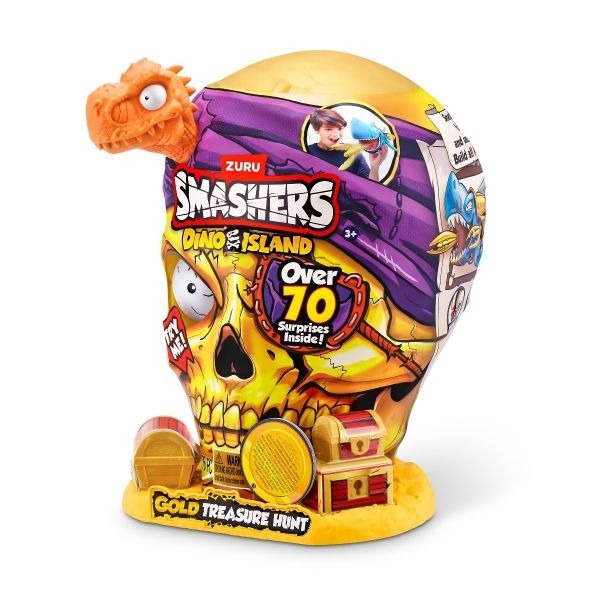 Smashers - Set cu peste 70 figurine si accesorii Gold Treasure Hunter, Dino Island - 1 | YEO