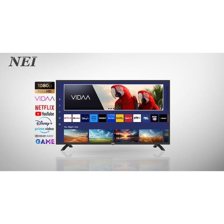 Televizor Smart NEI Full HD 42NE5900H 106 cm, Sistem VIDAA OS, Audio Dolby, Negru, cu Suport Perete Inclus - 2 | YEO