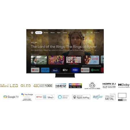 Televizor TCL MiniLed 55C805, 139 cm, Smart Google TV, 4K Ultra HD, 100hz (Model 2023) - 1 | YEO