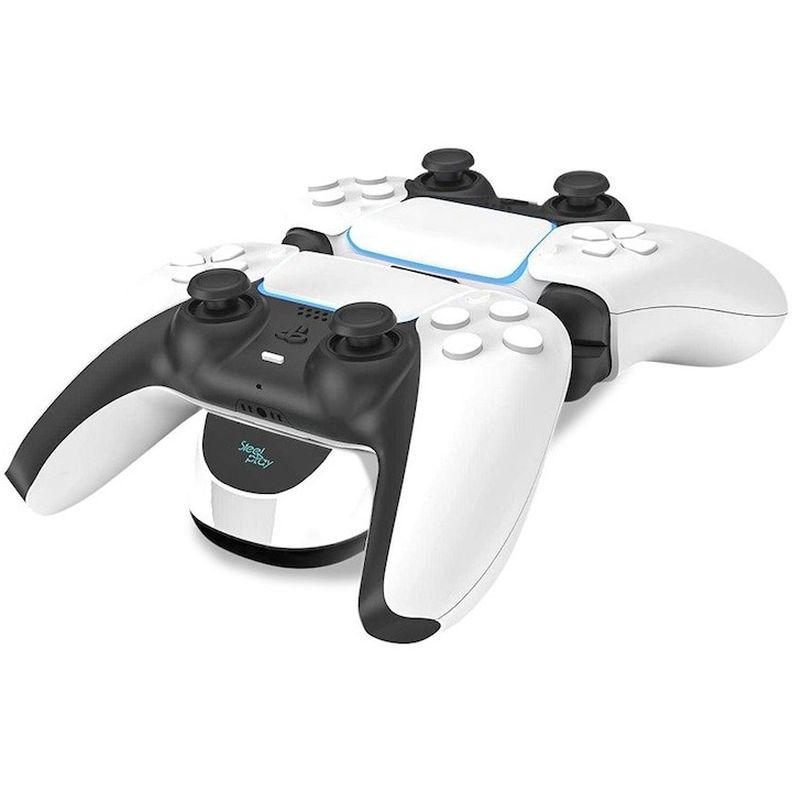 Accesoriu Dual Charging Dock Steelplay pentru Controller PlayStation 5 - 1 | YEO