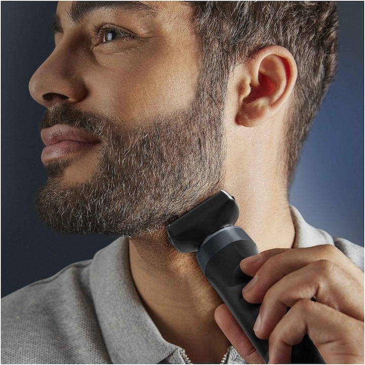 Aparat de tuns, conturat si ras Rowenta Forever Sharp Ultimate TN6204E0, autonomie 120 min, 18 setari, accesoriu ras barba si parul corporal, wet & dry, negru - 1 | YEO