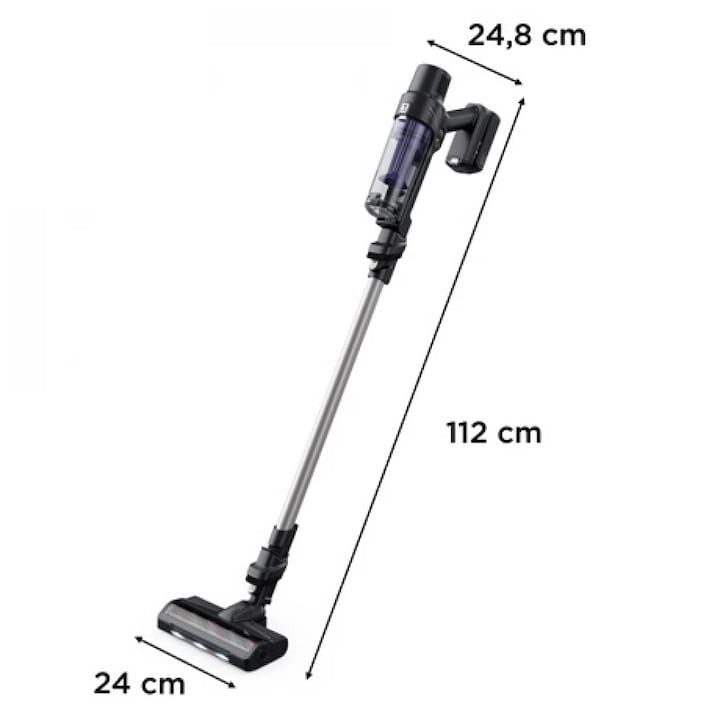 Aspirator vertical Rowenta X-Pert 7.60 RH6A35WO, 140 W, 0.44 l, Autonomie 45 min, Tehnologie ciclonica, Negru/Violet - 3 | YEO