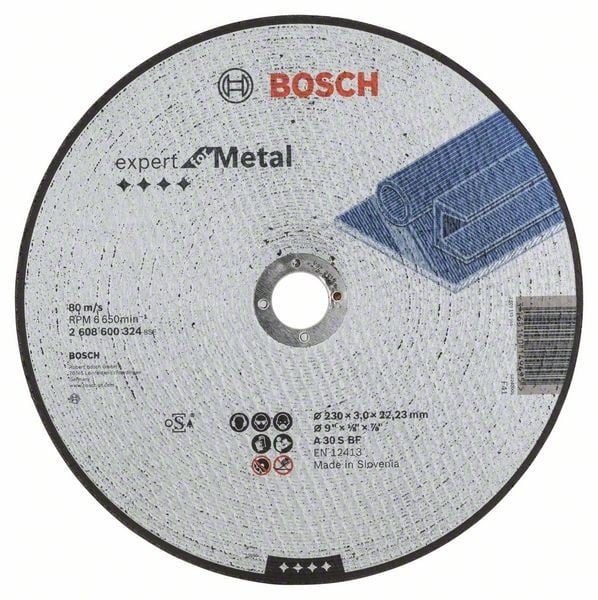 Bosch Disc de taiere drept Expert for Metal A 30 S BF, 230mm, 3.0mm