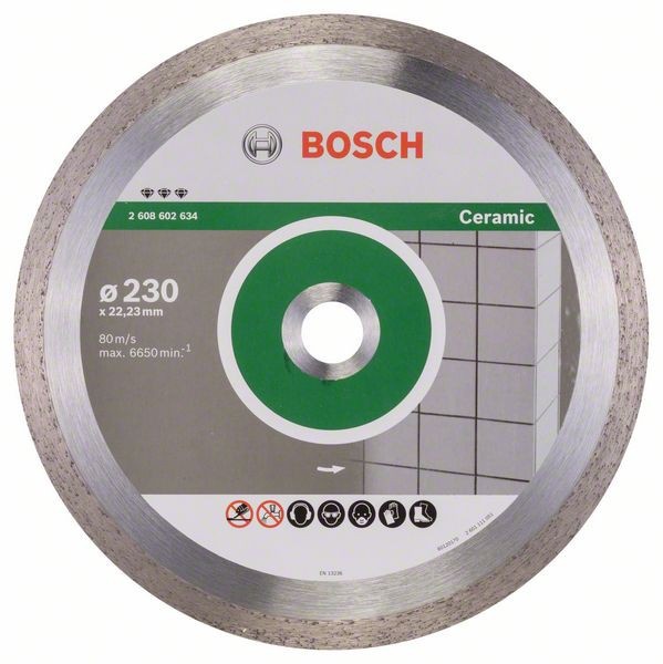 Bosch Disc diamantat Best for Ceramic 230x22.23x2.4x10mm - 1 | YEO