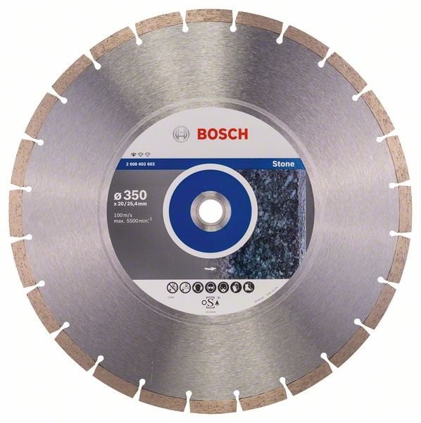 Bosch Disc diamantat Standard pentru piatra 350x20/25.40x3.1mm - 1 | YEO