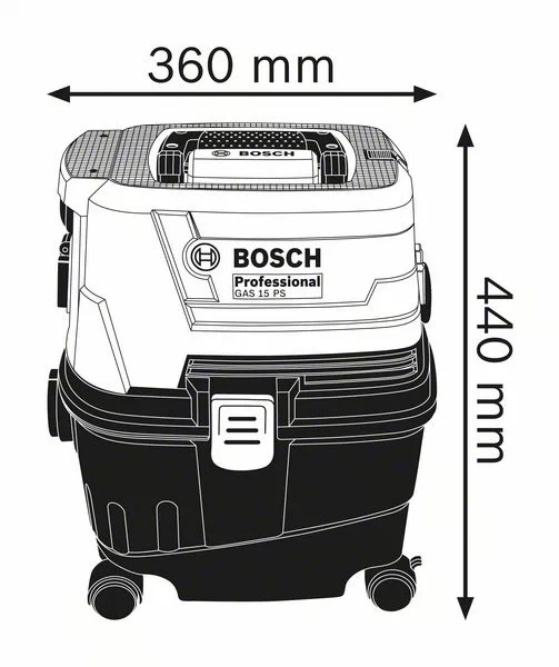 Bosch GAS 15 Aspirator, 1100W, 10L - 2 | YEO