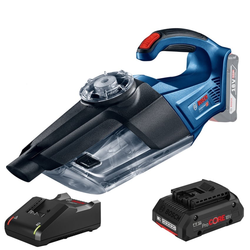 Bosch GAS 18V-1 Aspirator cu acumulator + acumulator ProCORE18V, 4.0Ah + incarcator GAL 18V-40