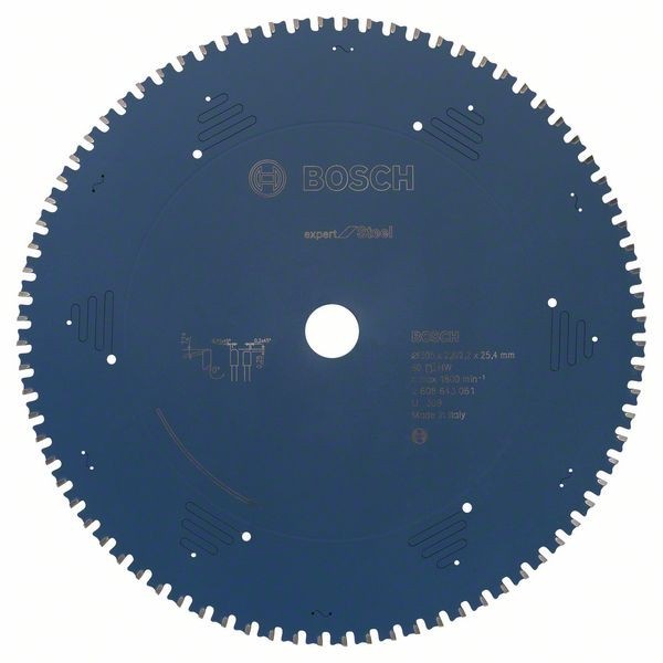Bosch Panza fierastrau circular Expert for Steel, 305x25.4x2.6mm, 80T