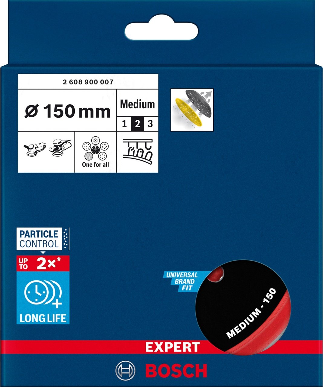 Bosch Taler mediu cu gauri multiple 150mm, Expert - 1 | YEO