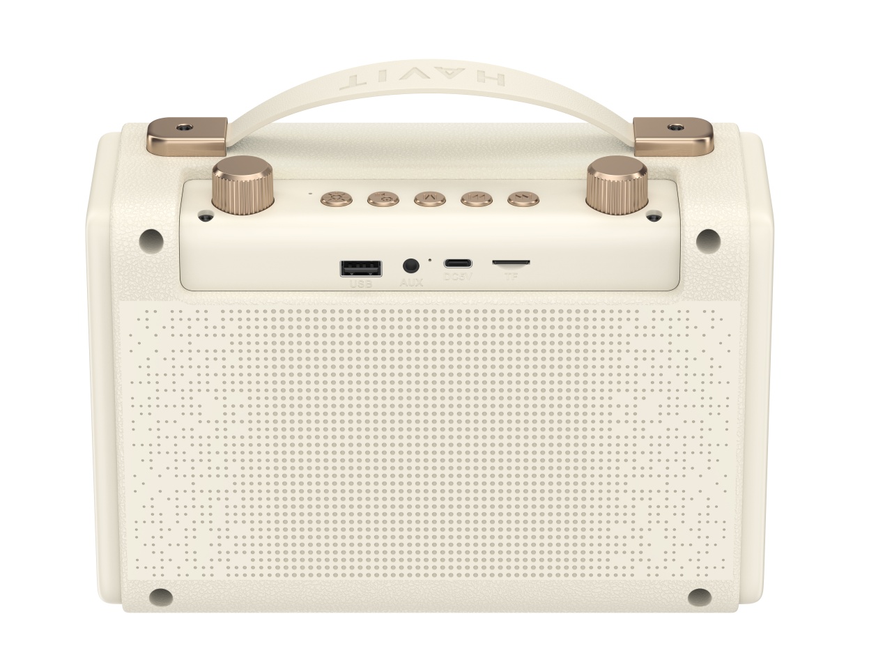 Boxa karaoke HAVIT SK823BT, cu microfon, Bluetooth 5.3, Bej - 3 | YEO