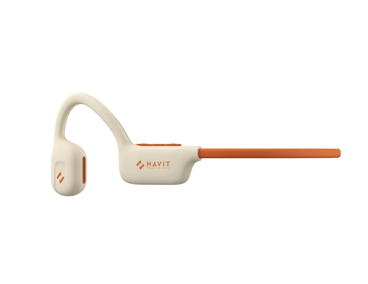Casti bluetooth HAVIT E510BT Freego1 Air, Open-ear, cu sistem de transmitere a sunetului prin aer, Bej - 2 | YEO