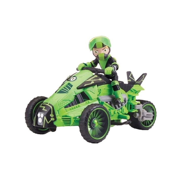 Figurina Ben 10 cu vehicul extraterestru - Ben\'s Transforming Omni-Cycle - 1 | YEO