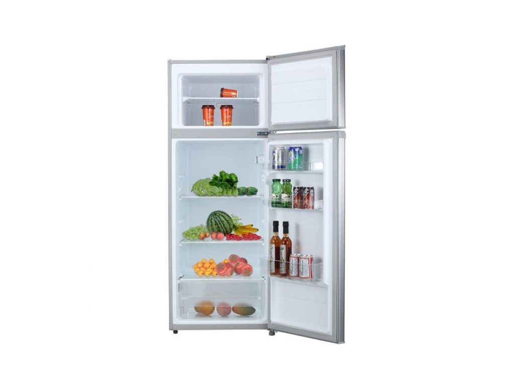 Frigider cu doua usi Tesla RD2100MSE, E, 207L,H143Usi reversibile, iluminare LED, Argintiu - 3 | YEO