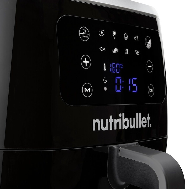 Friteuza cu aer cald Nutribullet® XXL Digital Air Fryer NBA071B, gatire fara ulei, 1800 W, 7L, 1,4kg, 8 programe presetate, afisaj digital, negru - 2 | YEO
