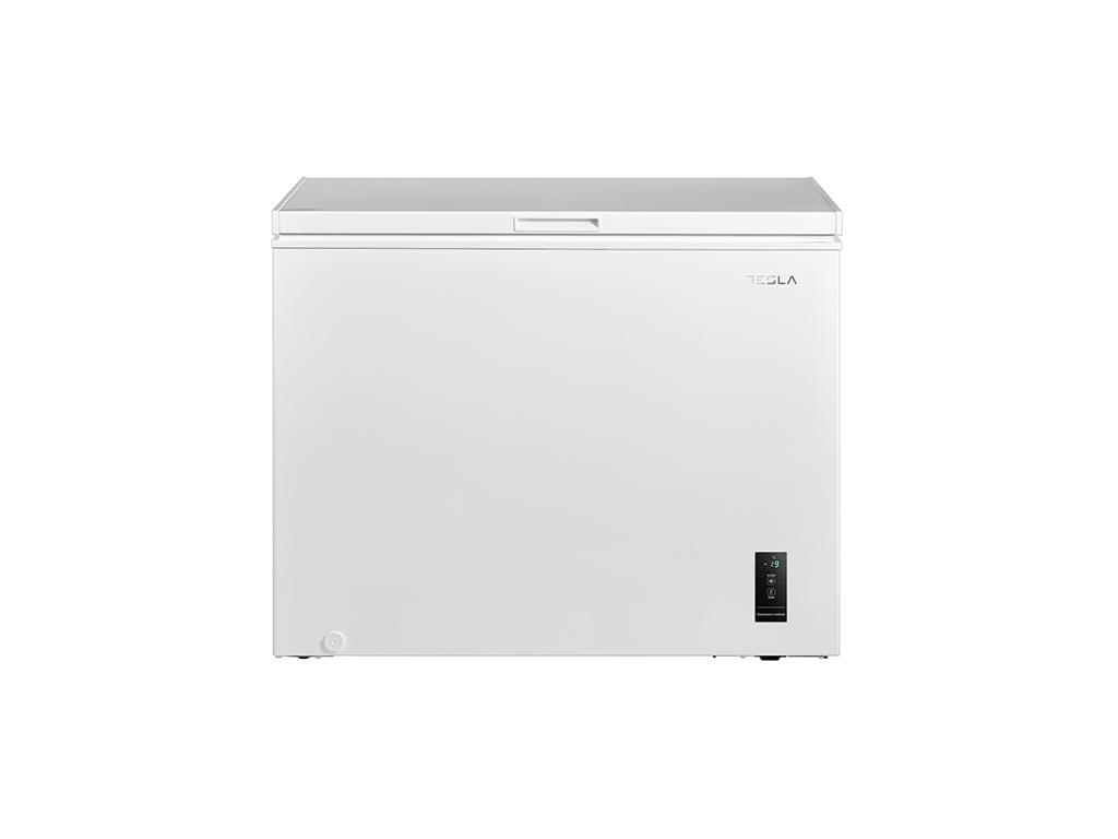 Lada frigorifica Tesla RH2950ME, cls. E, 295L, H85Functie frigider, Control electronic, Display, Alb
