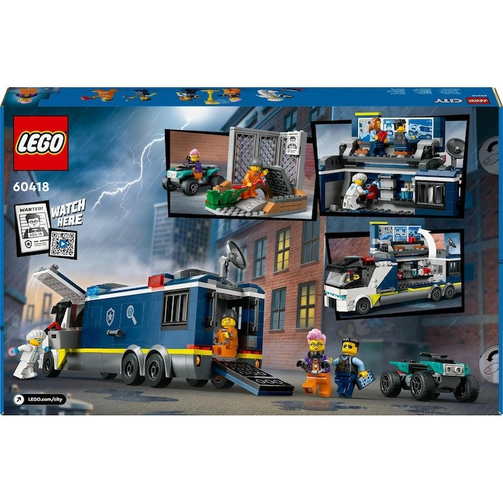 LEGO® City - Laborator mobil de criminalistica 60418, 674 piese