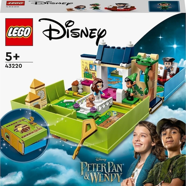 LEGO® Disney - Aventura din cartea de povesti a lui Peter Pan si a lui Wendy 43220, 111 piese