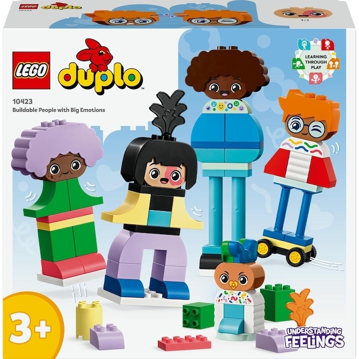 LEGO® DUPLO® - Oameni construibili cu emotii mari 10423, 71 piese - 1 | YEO