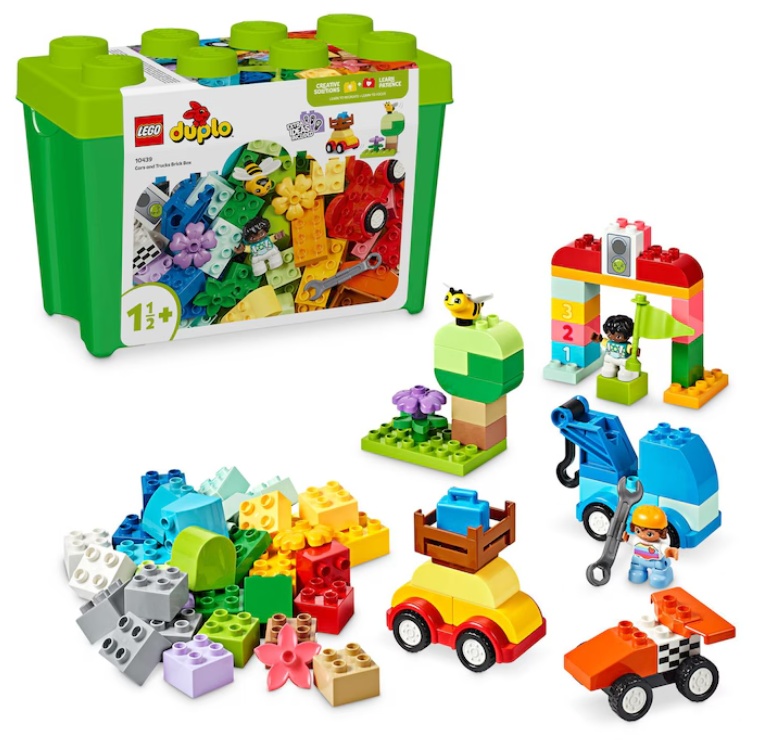 LEGO® DUPLO Classic - Cutie-caramida cu masinute si camioane 10439, 80 piese - 2 | YEO