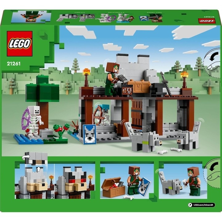 LEGO® Minecraft® - Fortareata lupilor 21261, 312 piese - 1 | YEO