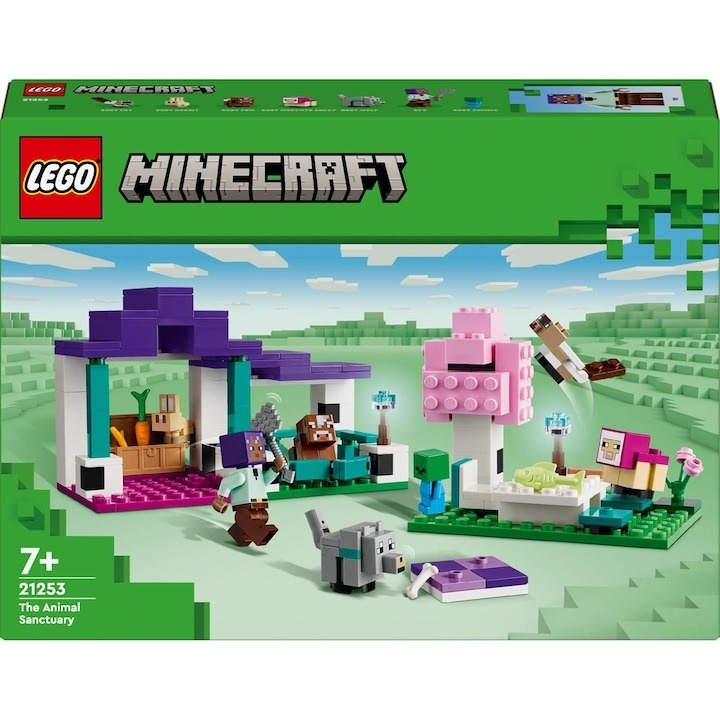 LEGO® Minecraft® - Refugiul de animale 21253, 206 piese