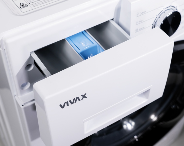 Masina de spalat rufe VIVAX WFL-120812CD, 8 kg, 1200 RPM, Clasa E, Baby Care, Eco, Display digital, Control electronic, Blocare acces copii, Temperatura reglabila, Drum Clean Sterilization, Quick Wash, Antisifonare, Delay Start, 12 programe, Alb - 3 | YEO