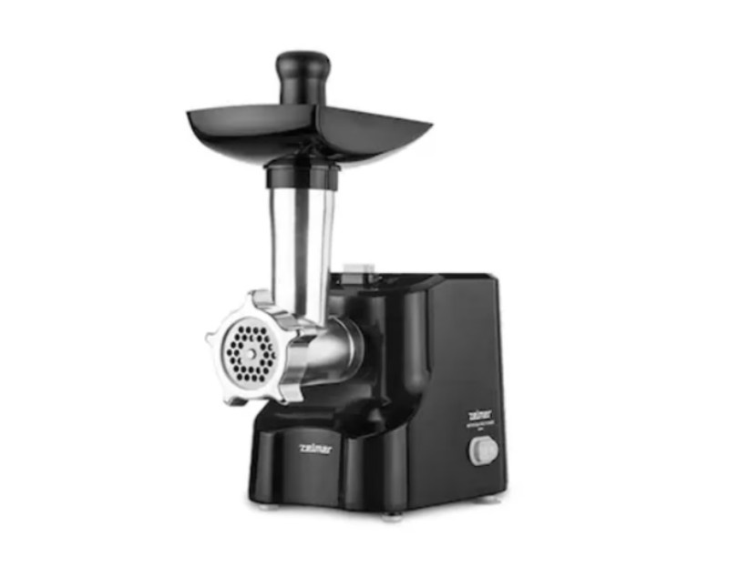 Masina de tocat carne Zelmer ZMM1530B, 1500 W, 1,8 kg capacitate de tocare pe minut, functie reverse, accesoriu rosii