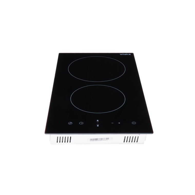 Plita incorporabila domino VIVAX BH-02MVC, Vitroceramica, Doua zone de gatit, Boost, Control touch, Timer, 3000 W, Timer digital, Setari putere in 9 trepte, Protectie copii, Indicator caldura reziduala, Sticla securizata, 30 cm, Negru - 2 | YEO