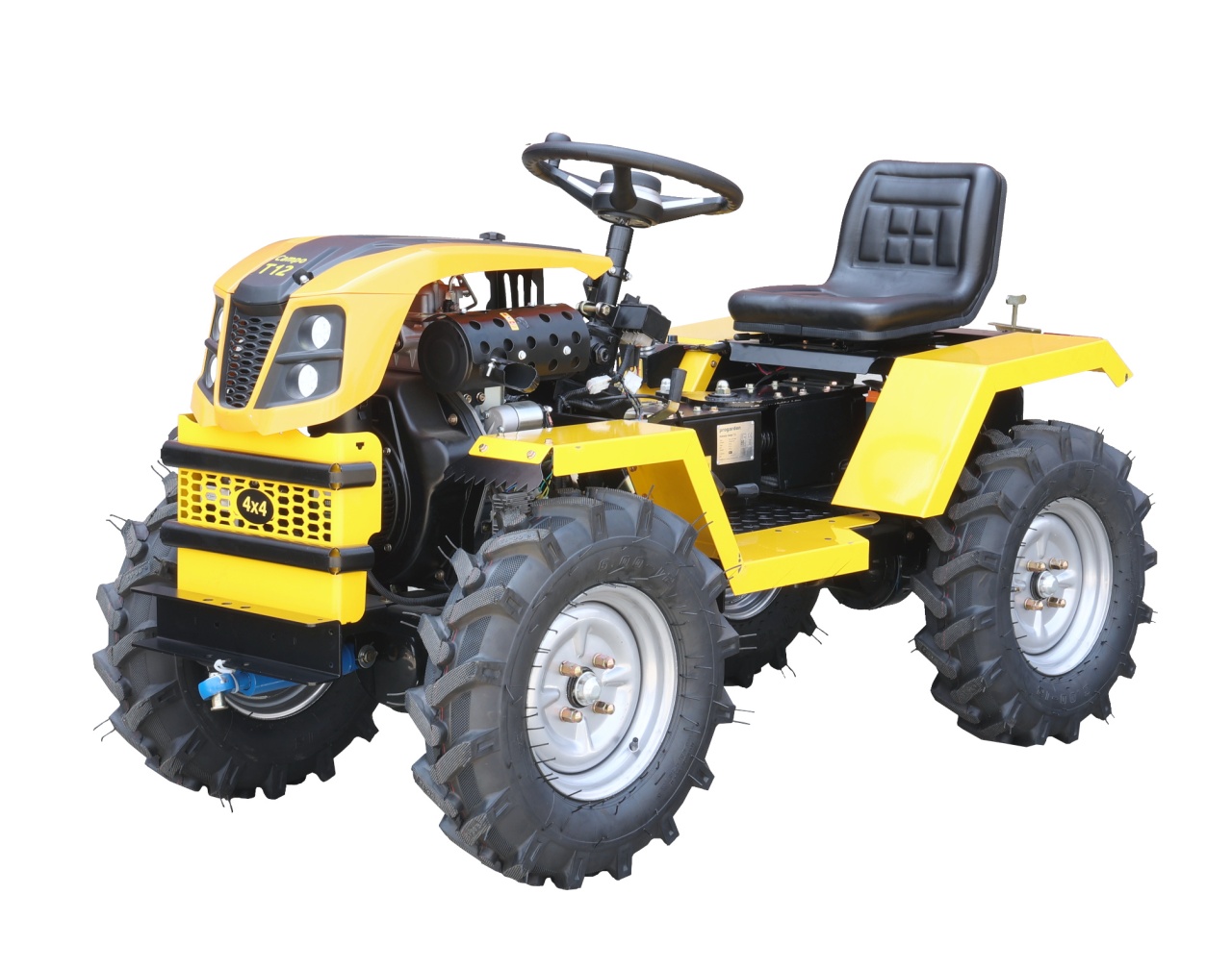 ProGARDEN Campo T12 Minitractor G2 4x4, 12CP, diesel, hidraulica fata-spate, roti 6.00-12 - 1 | YEO