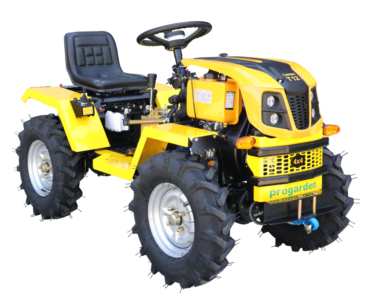 ProGARDEN Campo T12 Minitractor V25.1 4x4, 12CP, diesel, hidraulica fata-spate, roti 6.00-12 - 1 | YEO