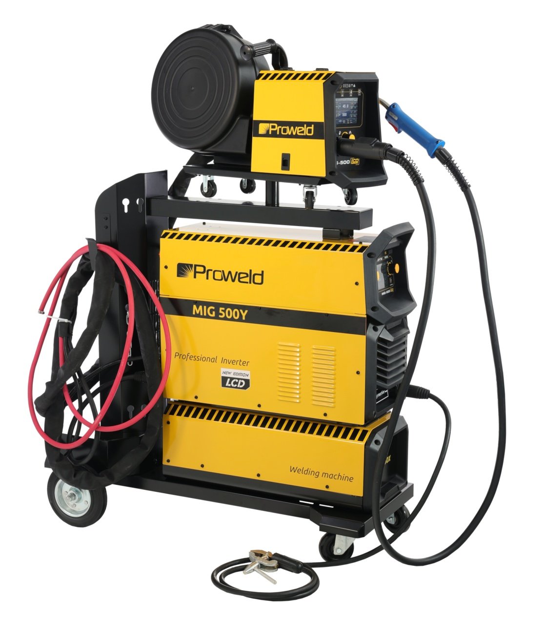 ProWELD MIG 500Y Synergetic Invertor sudare profesional MIG/MAG, MMA, Lift TIG + derulator detasabil