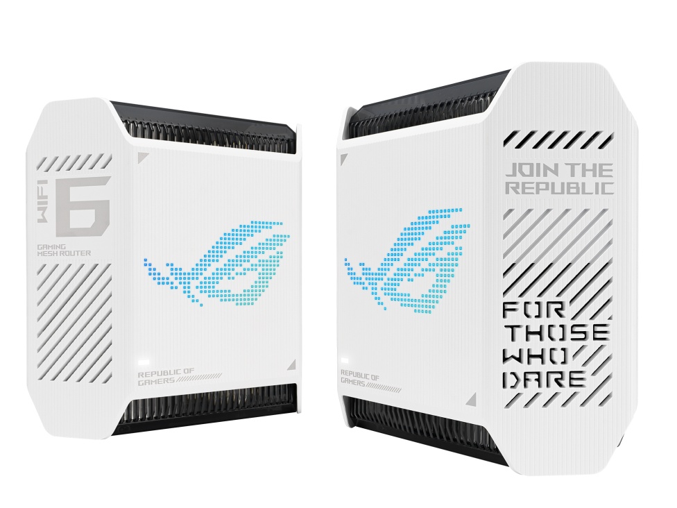 Router gaming Asus ROG Rapture, WiFi 6, AX100002-PK, AiMesh, Alb,DSC