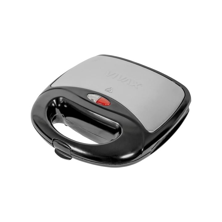 Sandwich toaster Vivax, TS-7501BLS, 750W, Argintiu/Negru